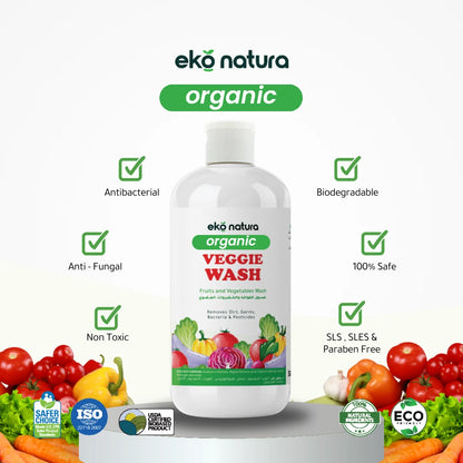 EKOVISTA Organic Fruits & Vegetables Wash 500ml