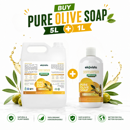 Organic Pure olive oil soap Castile (5L + 750ml Spray Bottle)