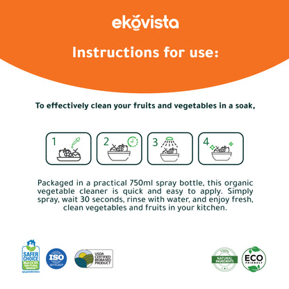Organic Veggie Wash Spray